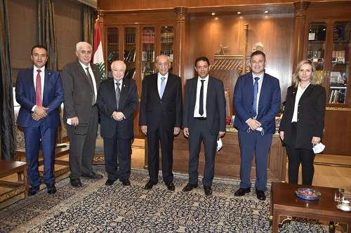 رئيس مجلس النواب اللبناني يستقبل طلال أبوغزاله