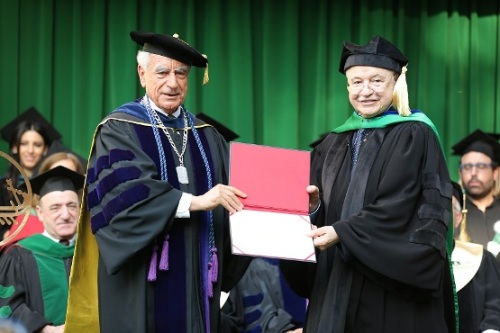 Abu-Ghazaleh Delivers LAU Commencement and Receives Honorary Doctorate Degree   