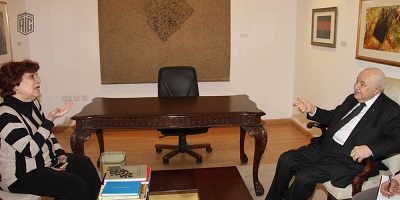 HRH Princess Wijdan Receives Dr. Abu-Ghazaleh at the Jordan National Gallery of Fine Arts